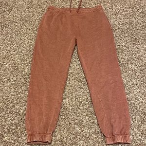 Comfy loose red joggers